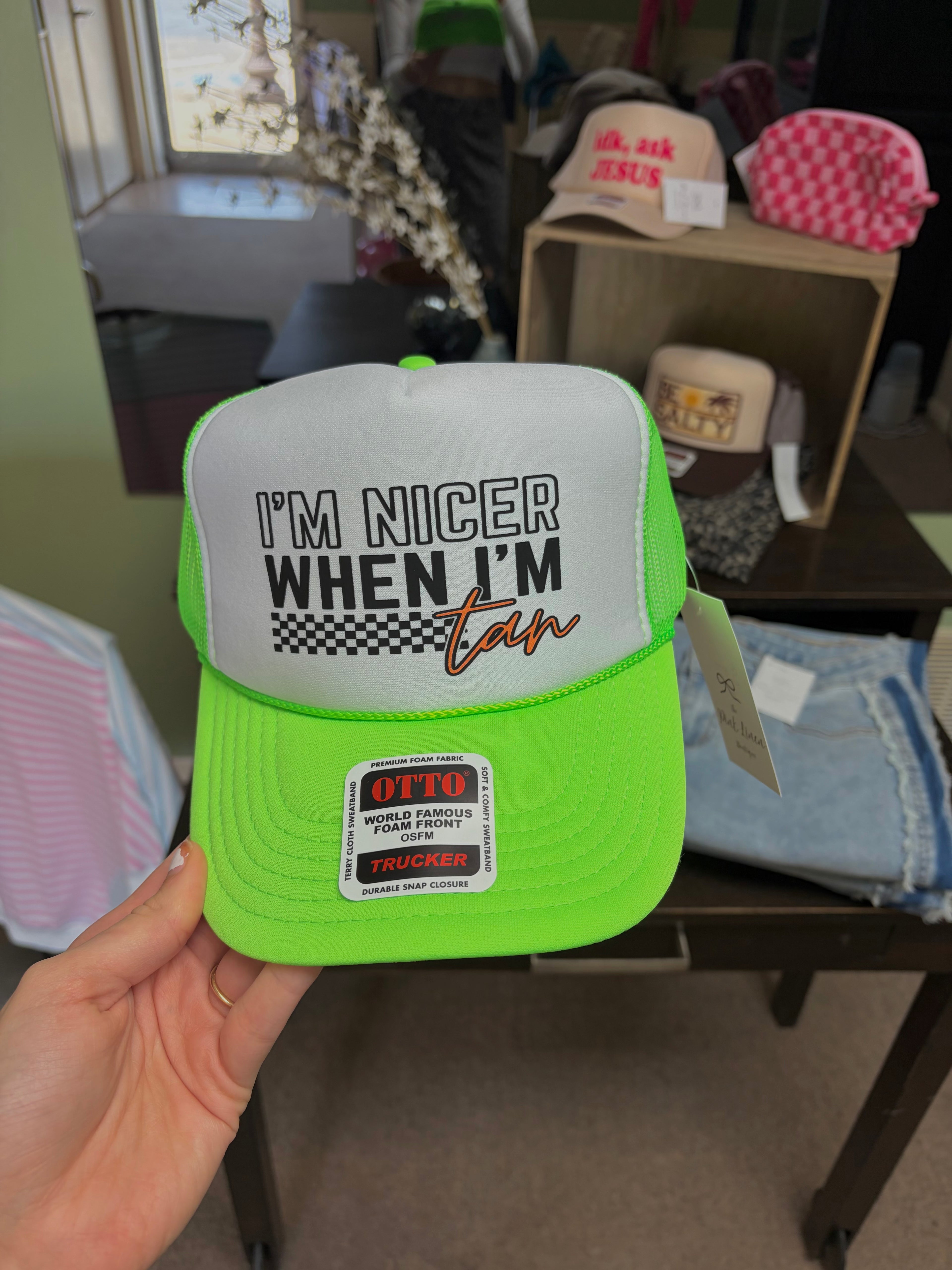 I’m Nicer When I’m Tan Trucker Hat