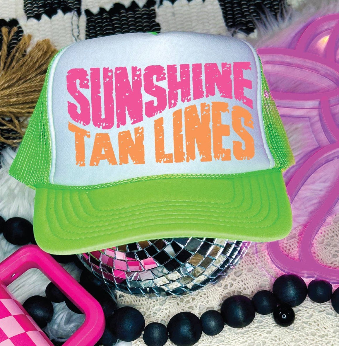 Sunshine Tan Lines Trucker Hat