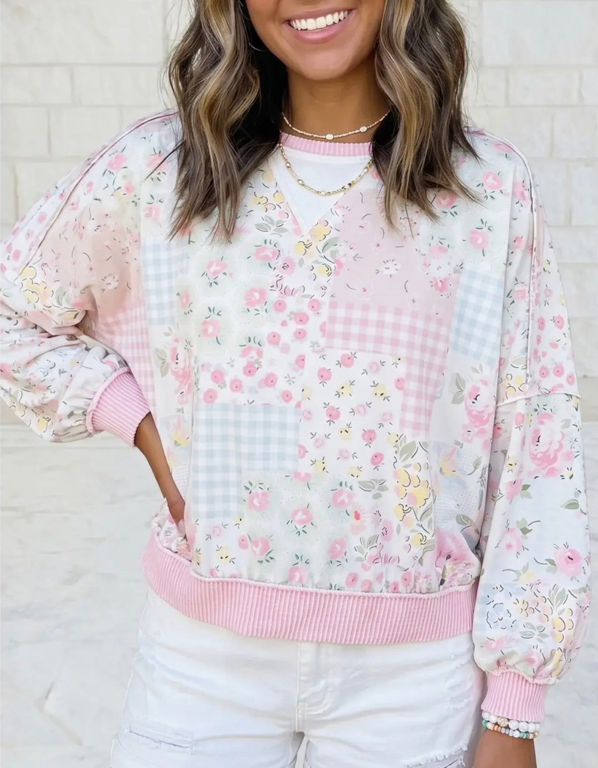 Bookworm Patchwork Top
