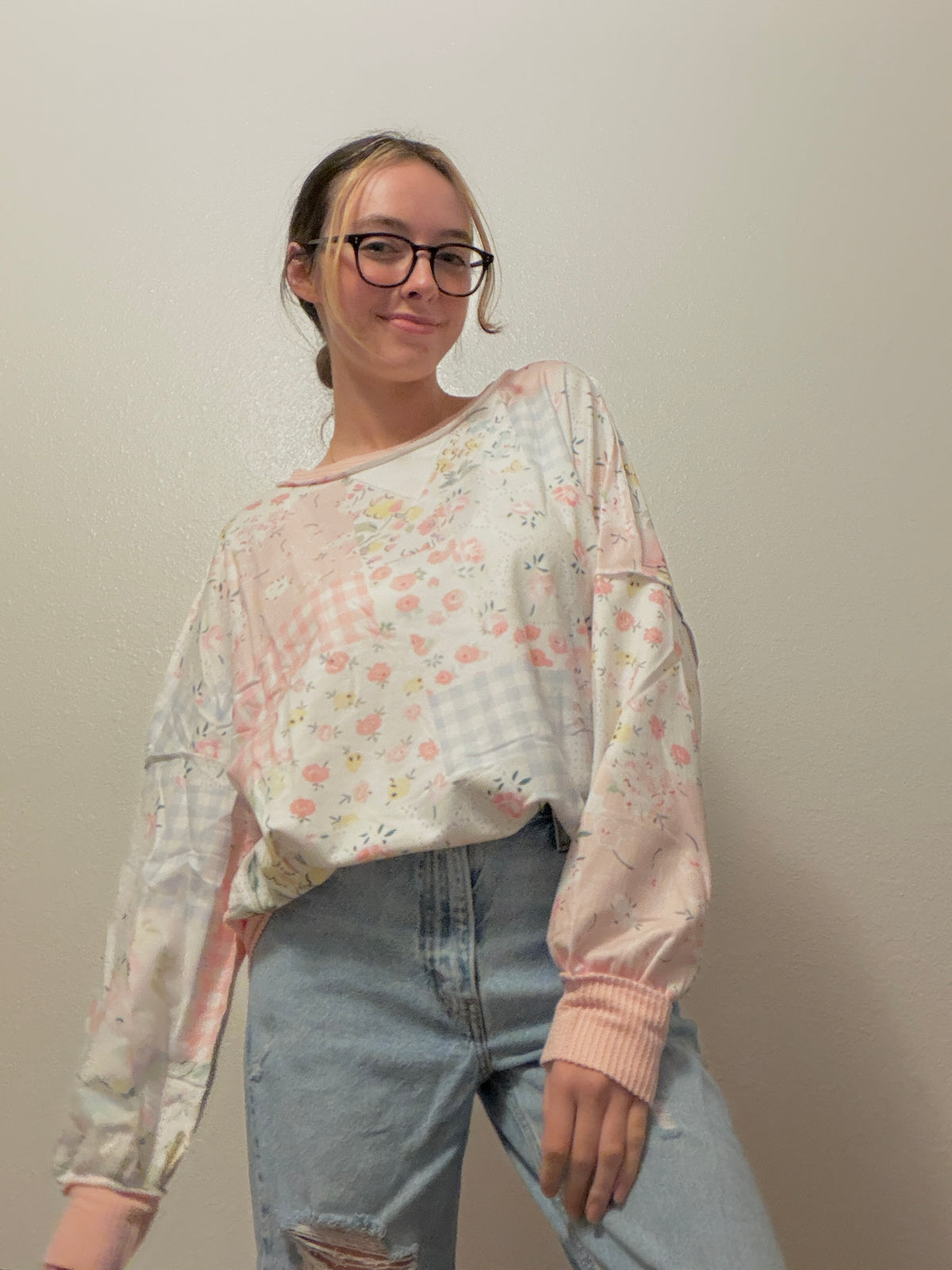 Bookworm Patchwork Top