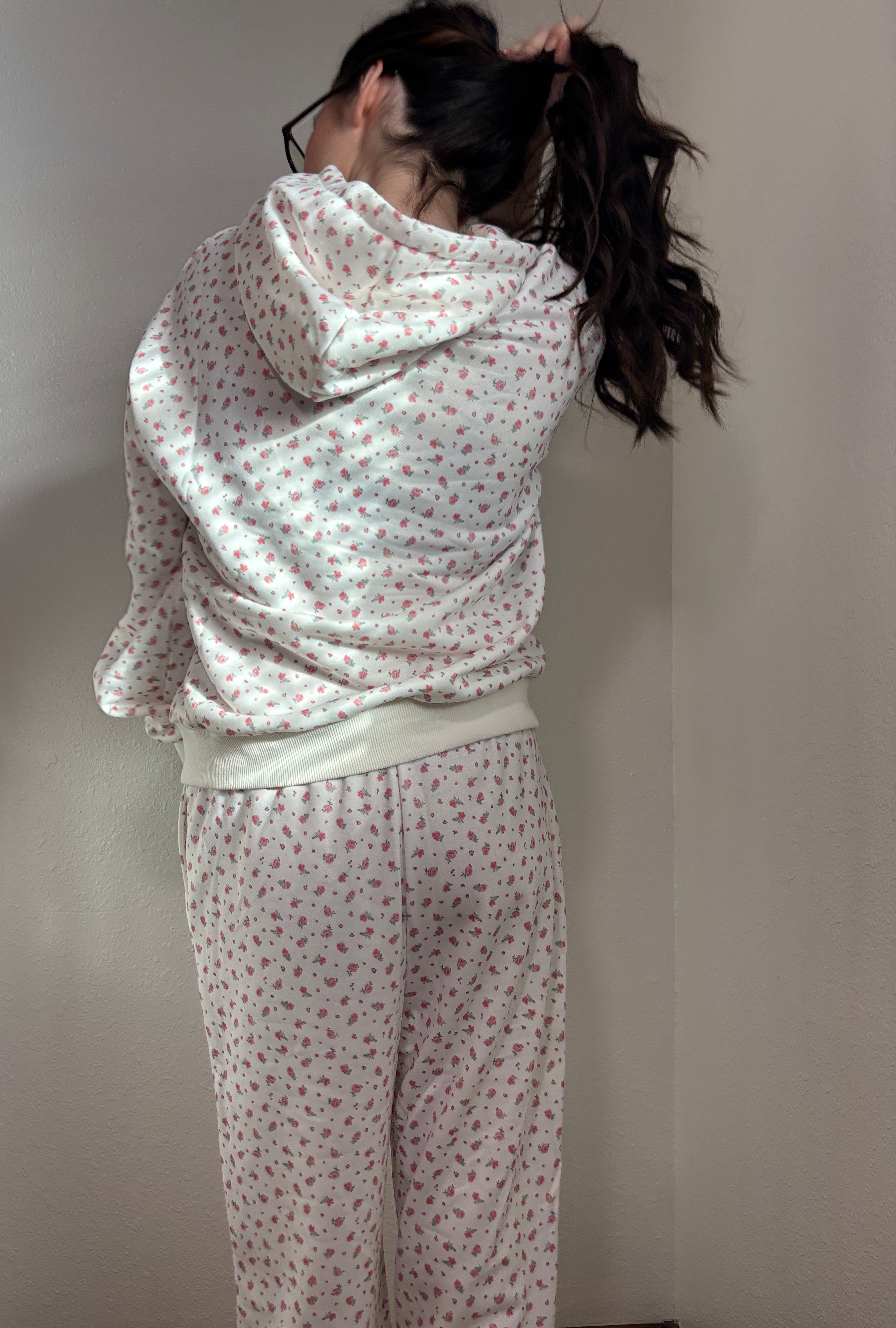 Blush Bloom Hoodie Lounge Set