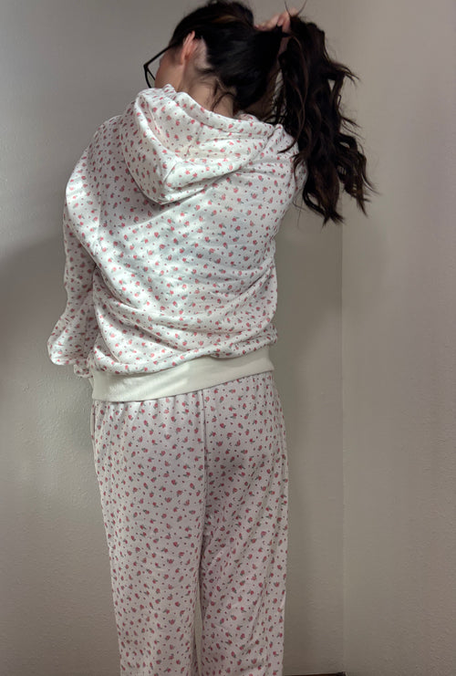 Blush Bloom Hoodie Lounge Set